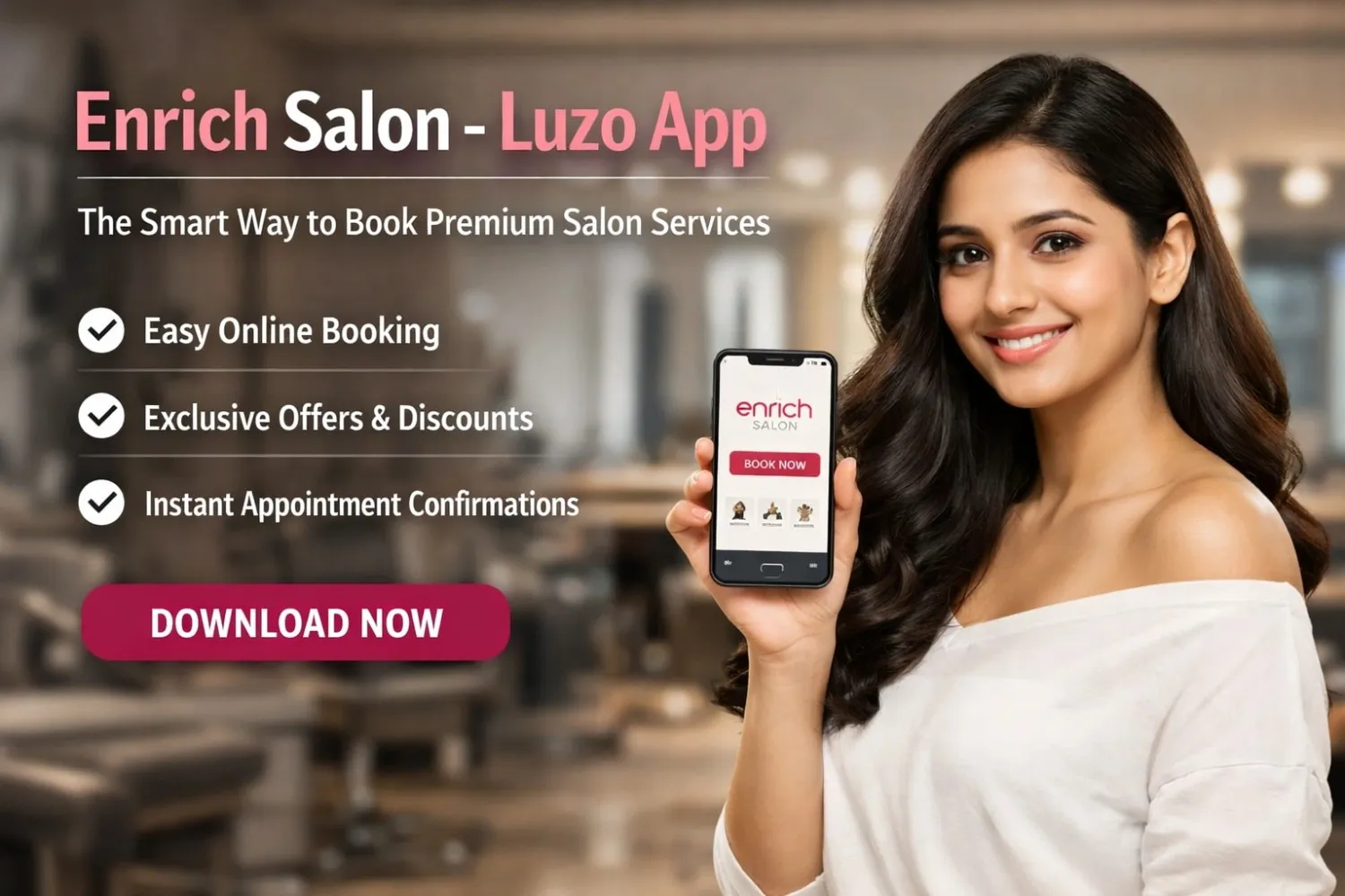 Enrich Salon – Luzo App